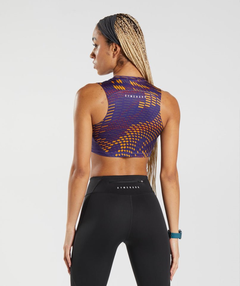 Women's Gymshark Sport Crop Tanks Multicolor | NZ 4AKUQE